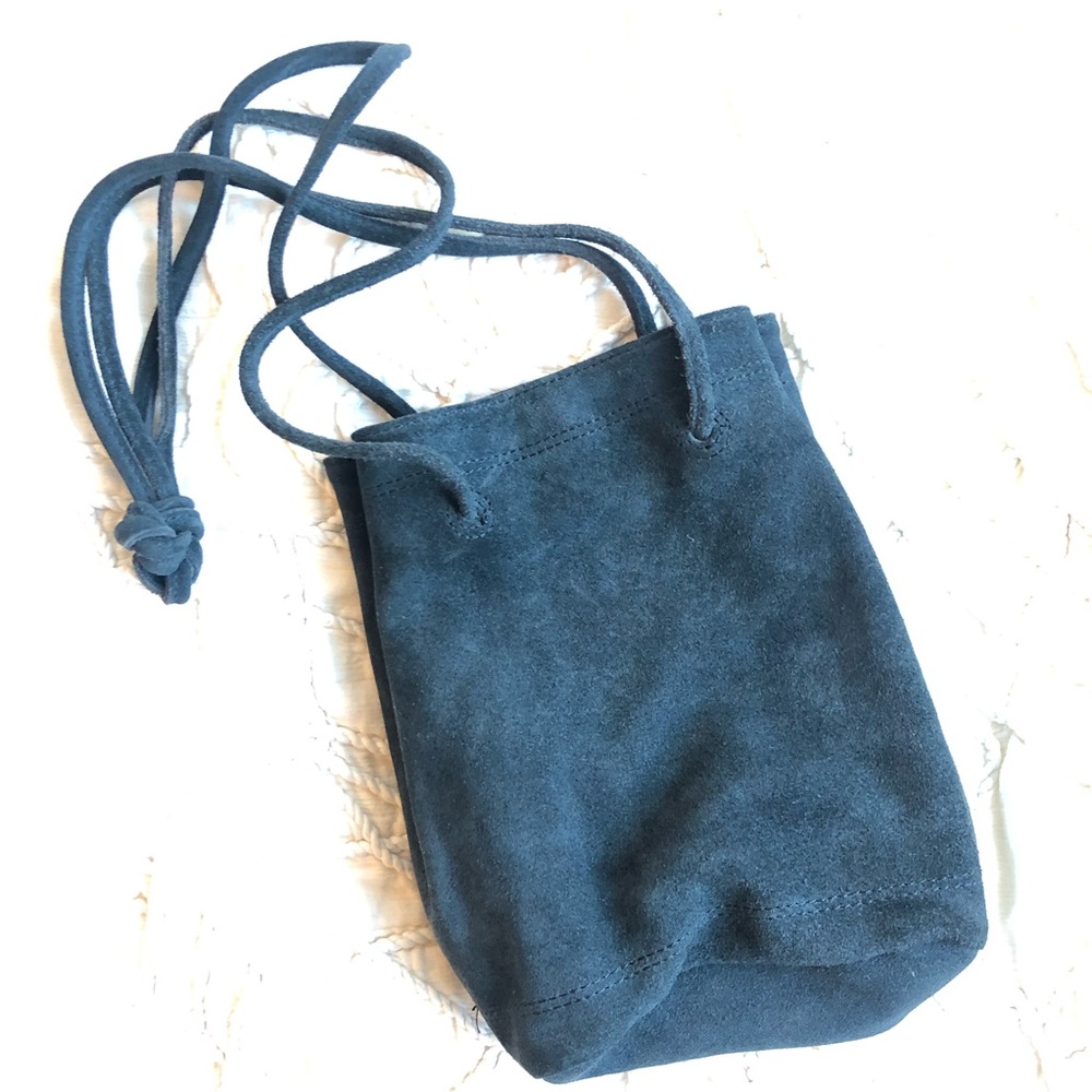Suede bucket bag, like new
